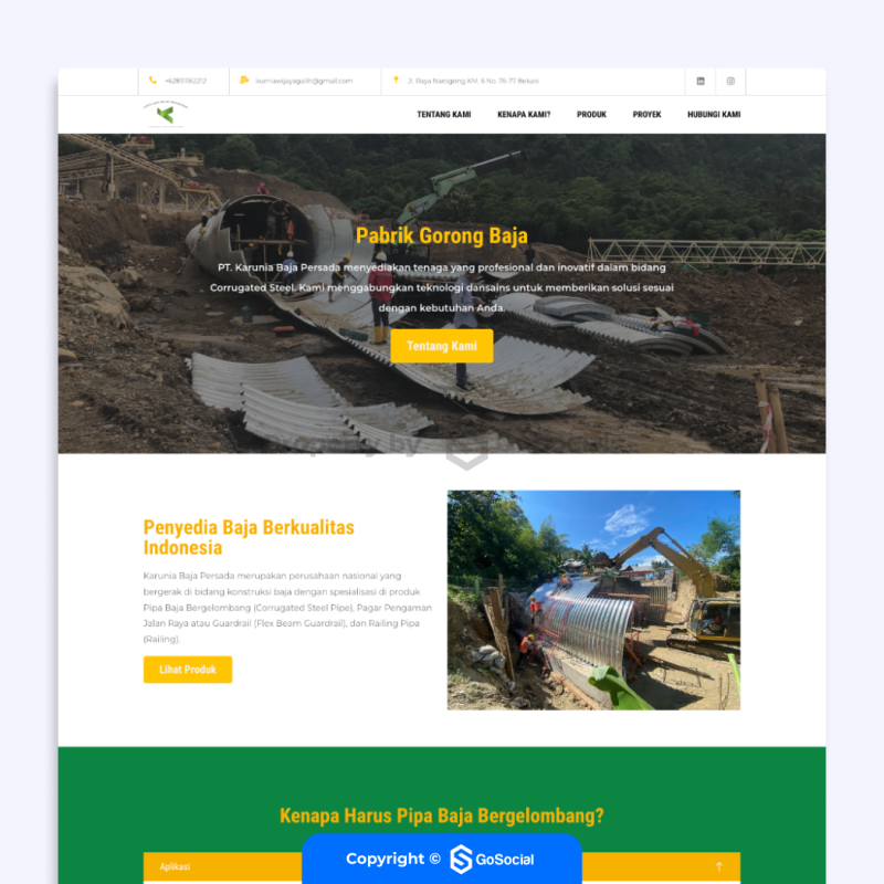 Portofolio - Pabrik Gorong Baja