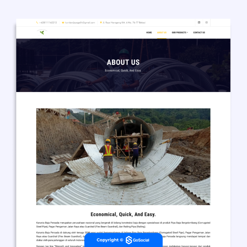 Portofolio - Pabrik Gorong Baja